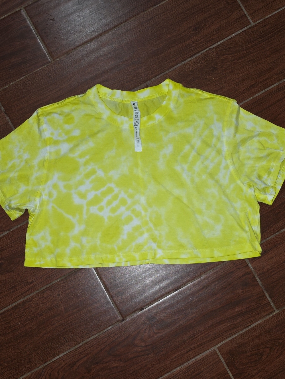 Lululemon Crop Tie Dye T Shirt Size 6